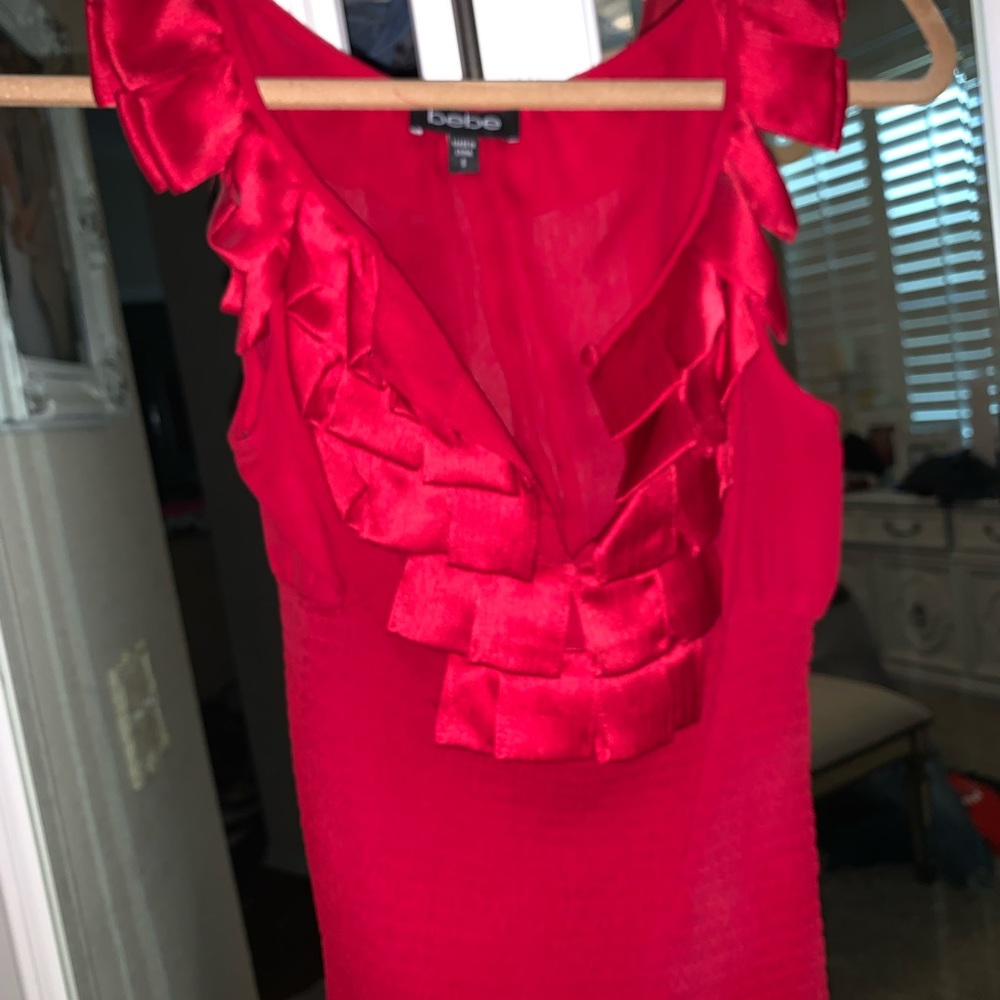 Bebe Red Top - image 4